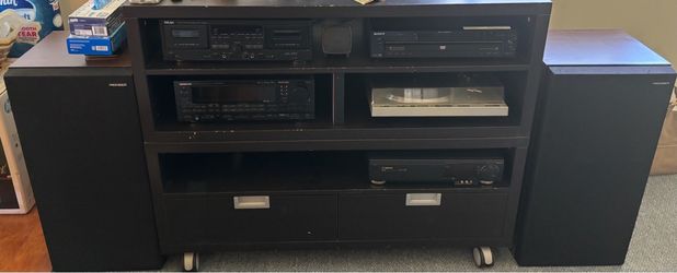 Audio setup - tuner, dvd player, cassette player, vhs player