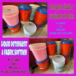 Laundry Detergent Buckets