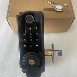 Smart Door Lock with Fingerprint , Keypad, Card, Key and App Control Deadbolt