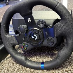 Logitech TrueForce G923 Racing Wheel + Pedals — NEW — Custom 3D-Printed Mounts