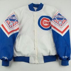 Vintage ChalkLine MLB Chicago Cubs Wrigley Field Fanimation Bomber Jacket Mens L