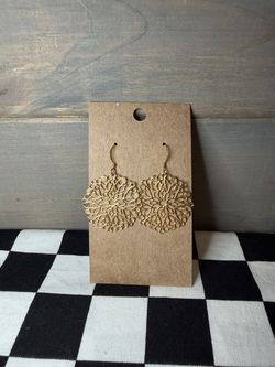 Filigree Flower Dangle Earrings