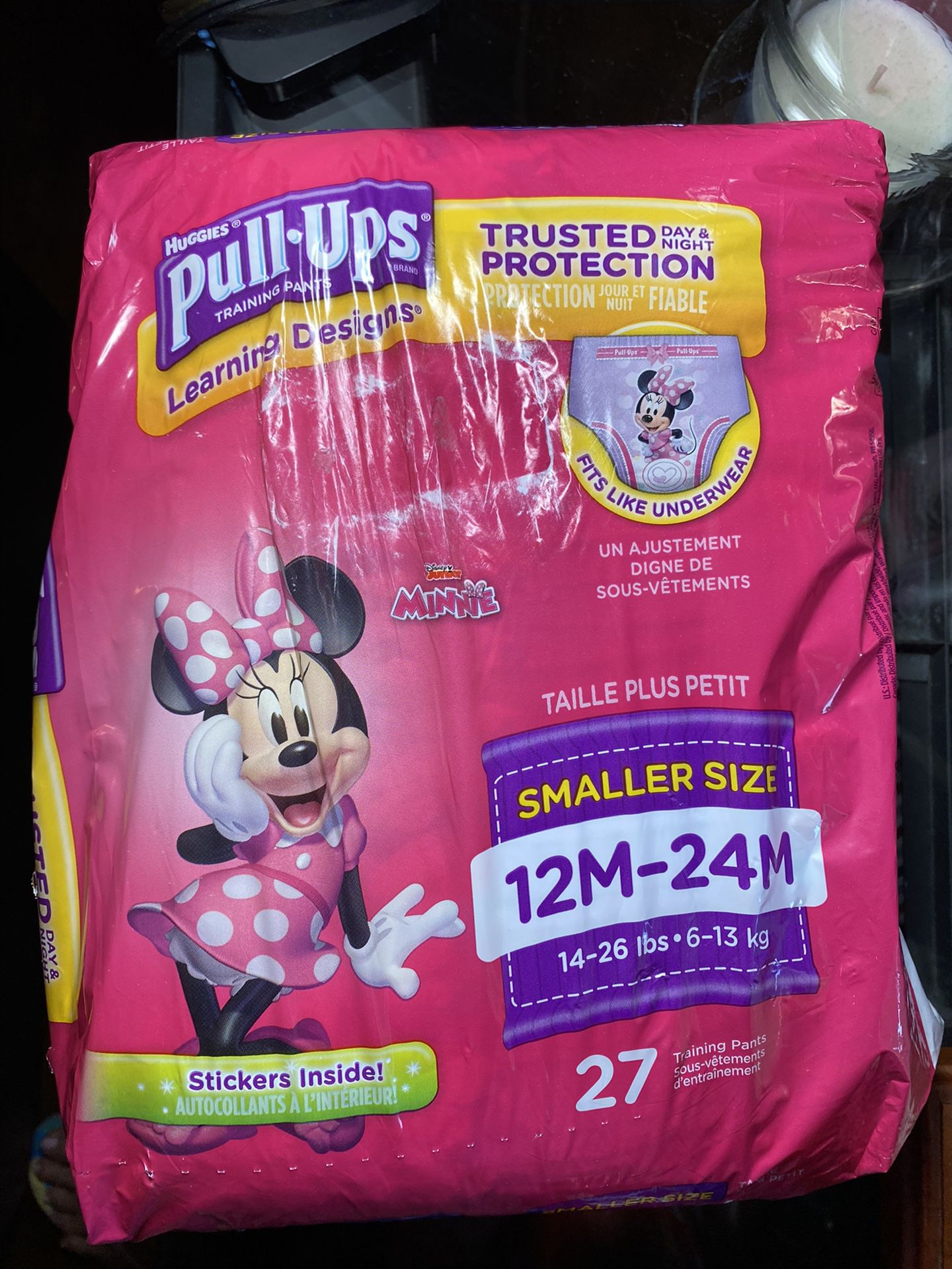 Huggies pull-ups smaller size for girls 27 in the pack brand new