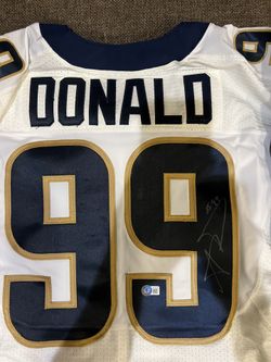 Aaron donald Los Angeles Rams Jersey BAS (Beckett) Autographed