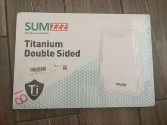 SUMZZZ Titanium Double-Sided Cutting Board – 16” x 11” – NEW