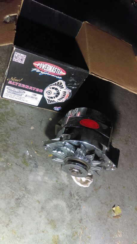 100 amp chrome alternator