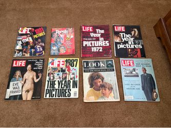 Vintage LIFE & TIME Magazine Bulk Lot (24 Issues + Loose Craft Pages) 1960s-1990s
