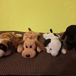 1990's Ty Beanie Buddy Retired Dogs-please read descriptions 
