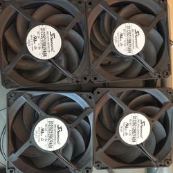 Four Seasonic/Nidec Servo GentleTyphoon 120mm Fans Excellent Condition 