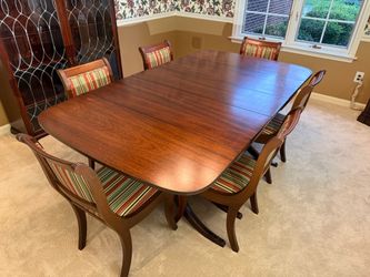 FREE DELIVERY - Vintage Dining Table & 6 Chairs