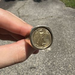 14KYG With 22KYG 1/10oz 1995 Gold Eagle 