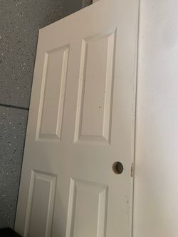 Regular house door interior plain white . NEW -8ft Height