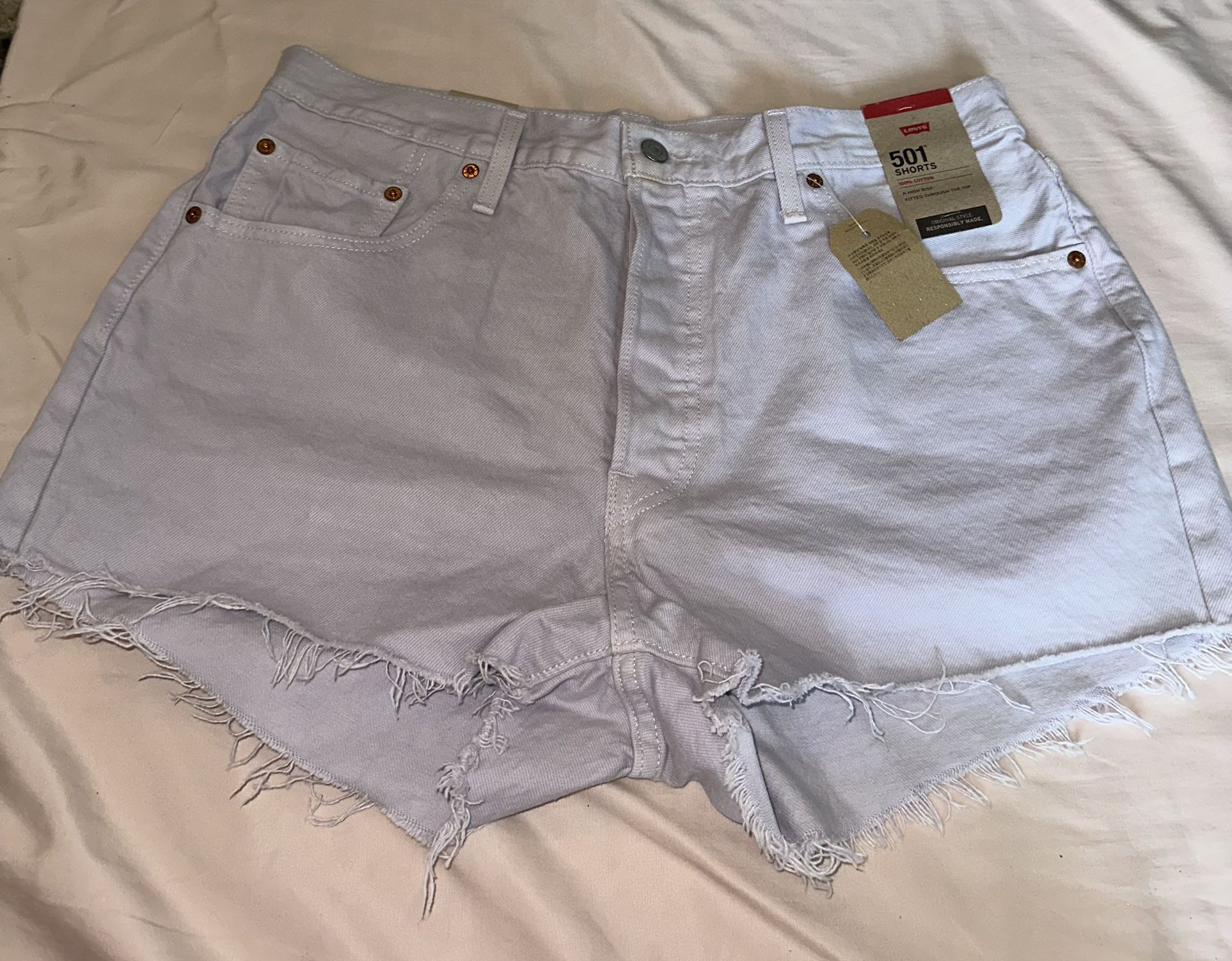 Brand New Levi Jean Shorts With Tags Size 33