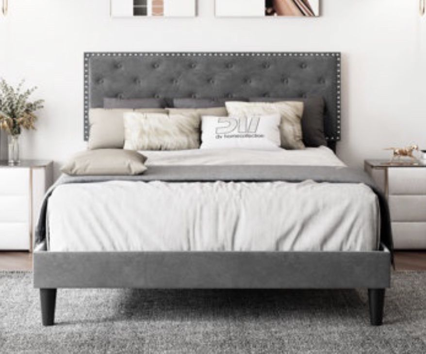 Bed frame and headboard Queen size 