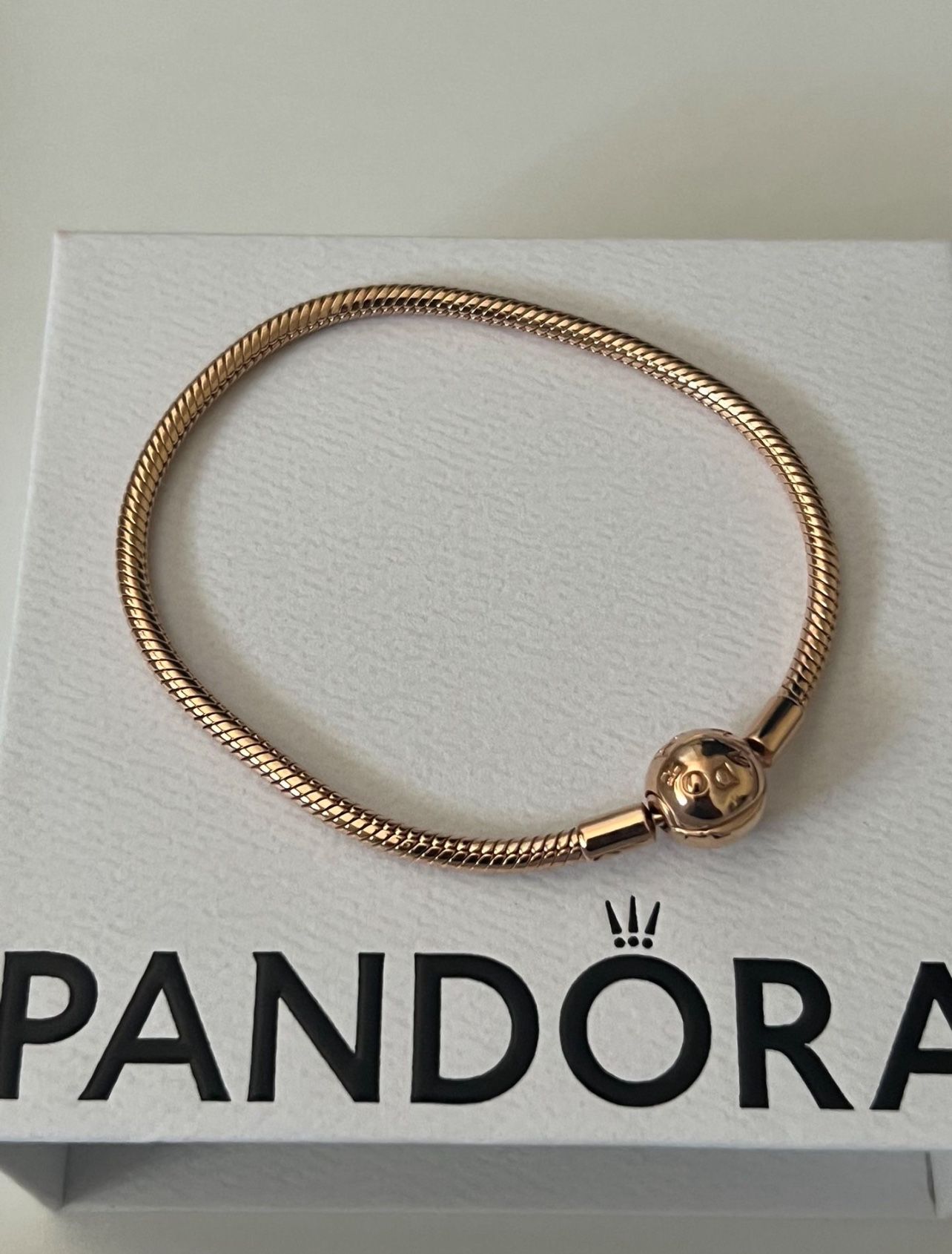 14K Rose Gold Plated Snake Chain Bracelet