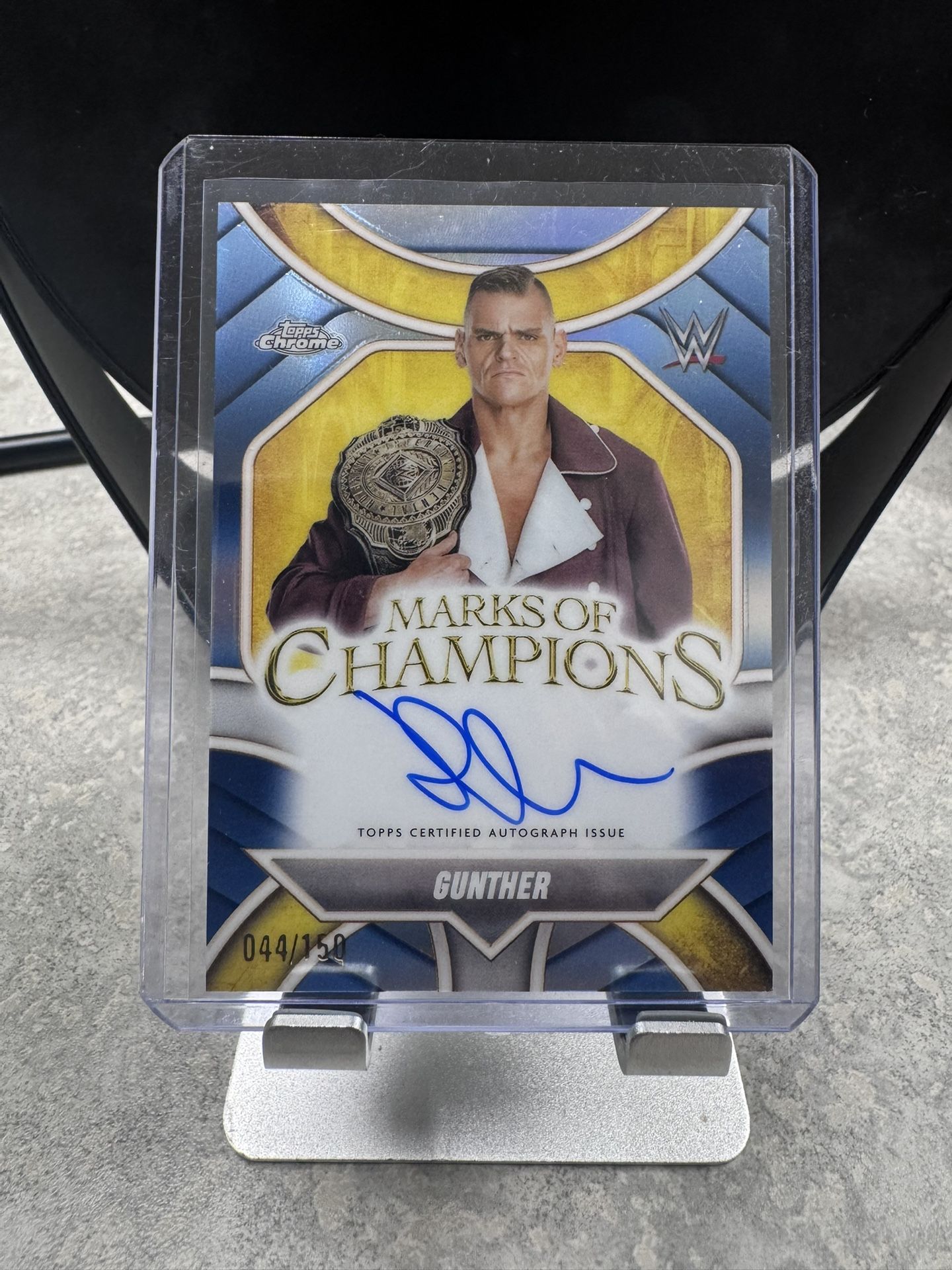 Gunther Mark Of Champions 44/150 Topps