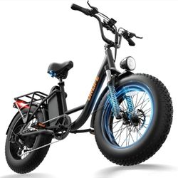20"×4.0" Fat Tire Electric Bike for Adults, 1500W Peak Motor Ebike, 80-100 Mile Range, 48V 15.6AH Removable Battery,