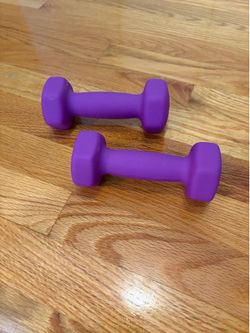 Pair of 3 lb dumbbells