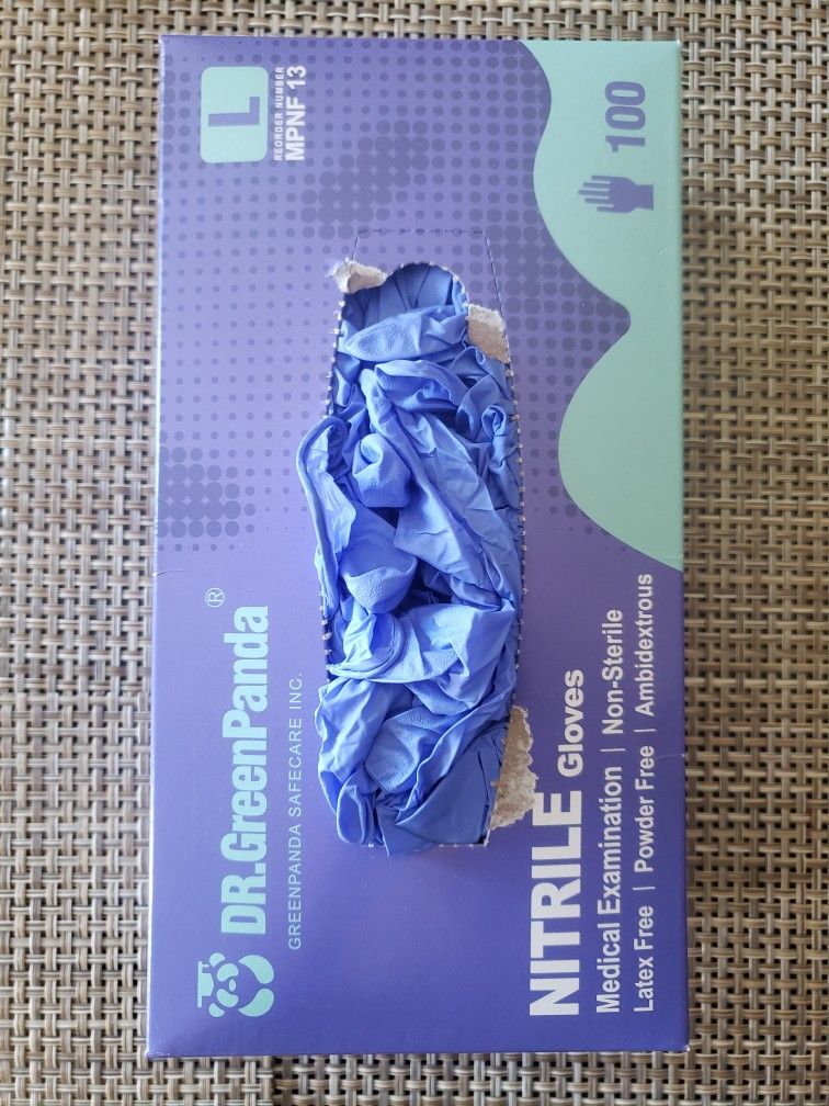 Rubber Nitrile Gloves Size Medium