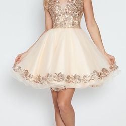 Lenovia Gold Dress