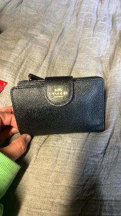 Coach Black Leather Bifold Wallet