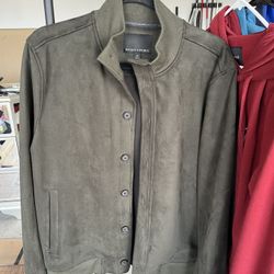 Olive Suede Banana Republic Mens Jacket - M