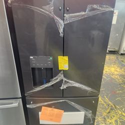 Final Sale GE 36 Inch French Door Refrigerator 25.6 Cu Ft Dark Grey GFE26JEMZFDS