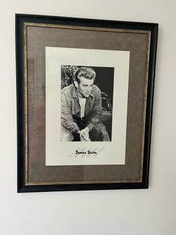 James Dean Framed Photo