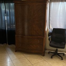 Two piece armoire