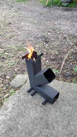 Rocket stove camp stove