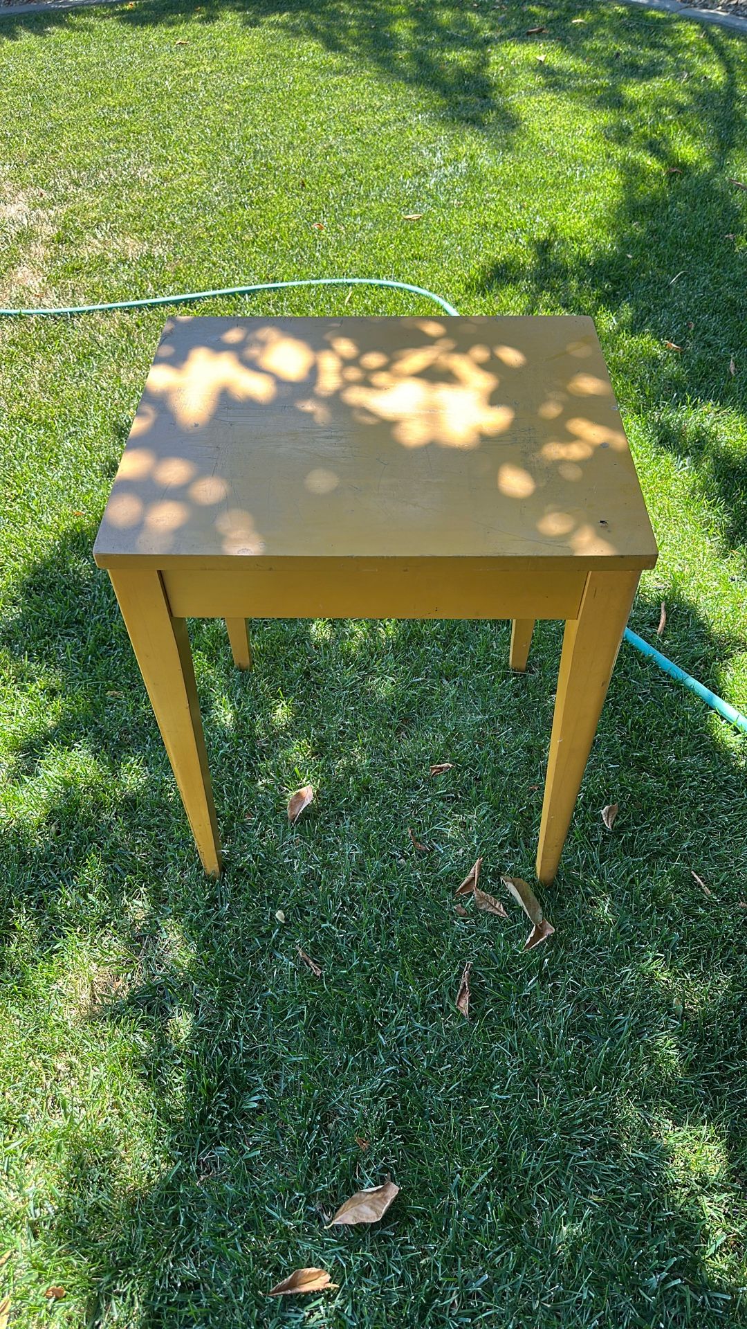 Solid Oak Accent Table