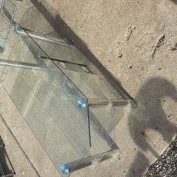 W  Modern Modern Glass TV Stand Pick Up Today