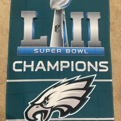 Eagles Super Bowl LII Flag 28x39