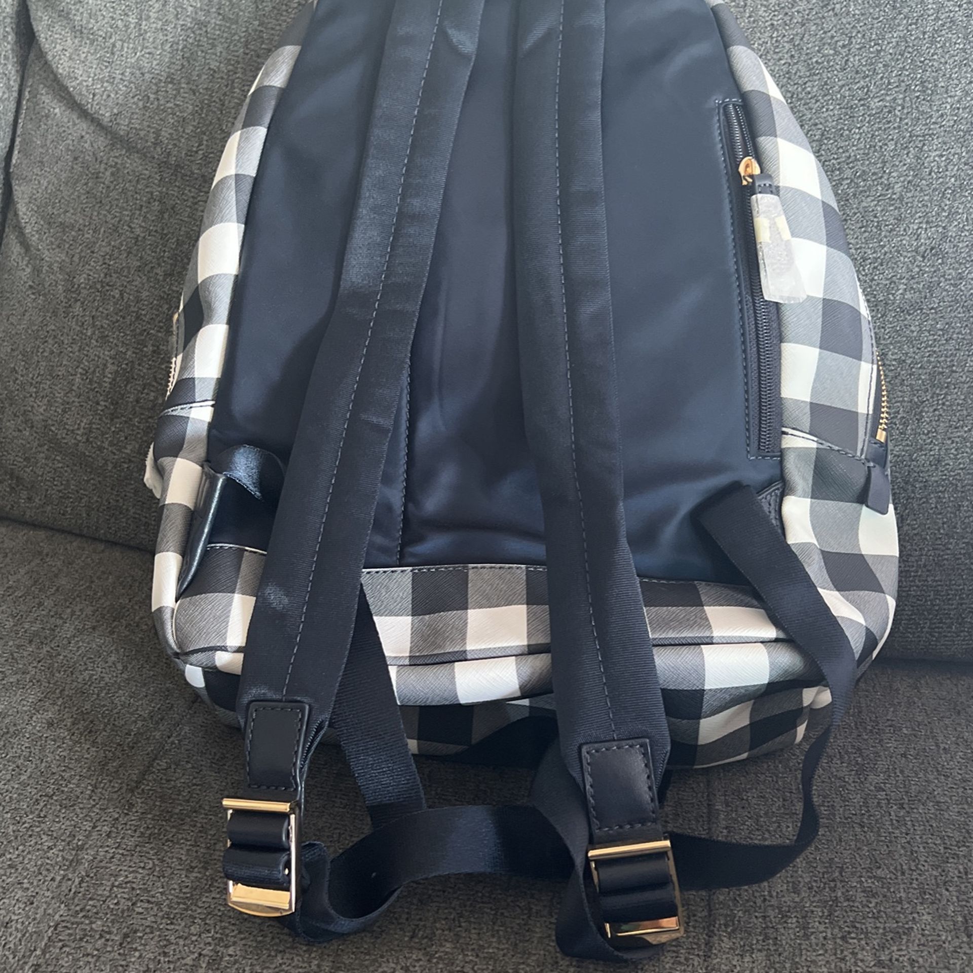 Black and white checker Michael kors backpack for Sale in 