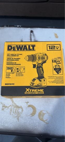DEWALT 12V Xtreme 3/8" Drill/Driver Kit DCD701F2
