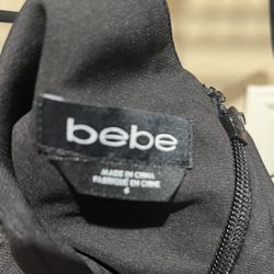 black bebe dress prom 