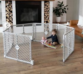 Toddleroo by North States Superyard Explorer Baby Play Yard, Gray Plastic
