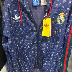 Gucci X Adidas Real Madrid Jacket, Size Large