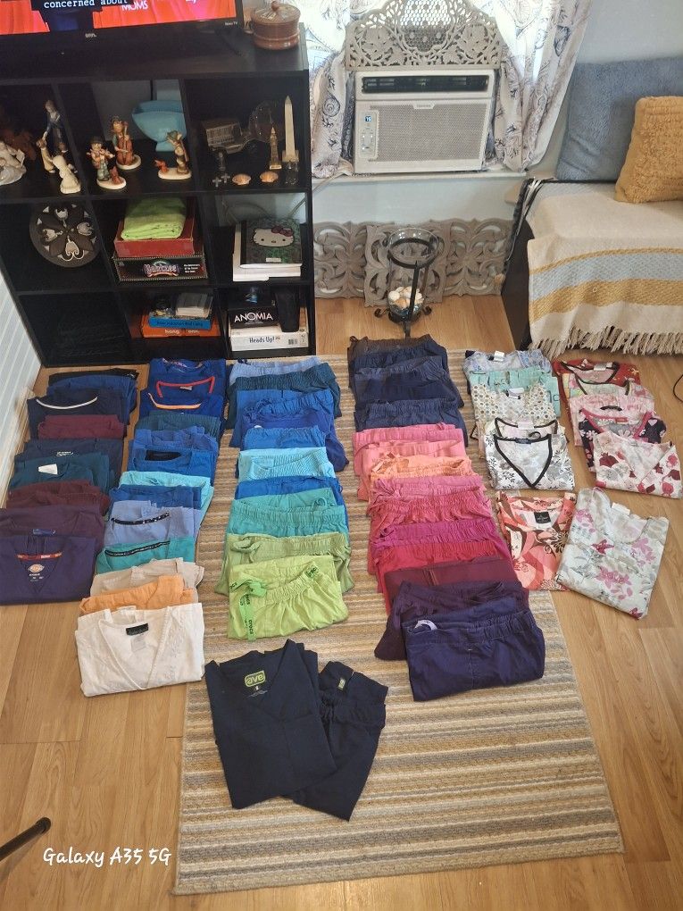 Size SMALL Scrub Tops And Pants