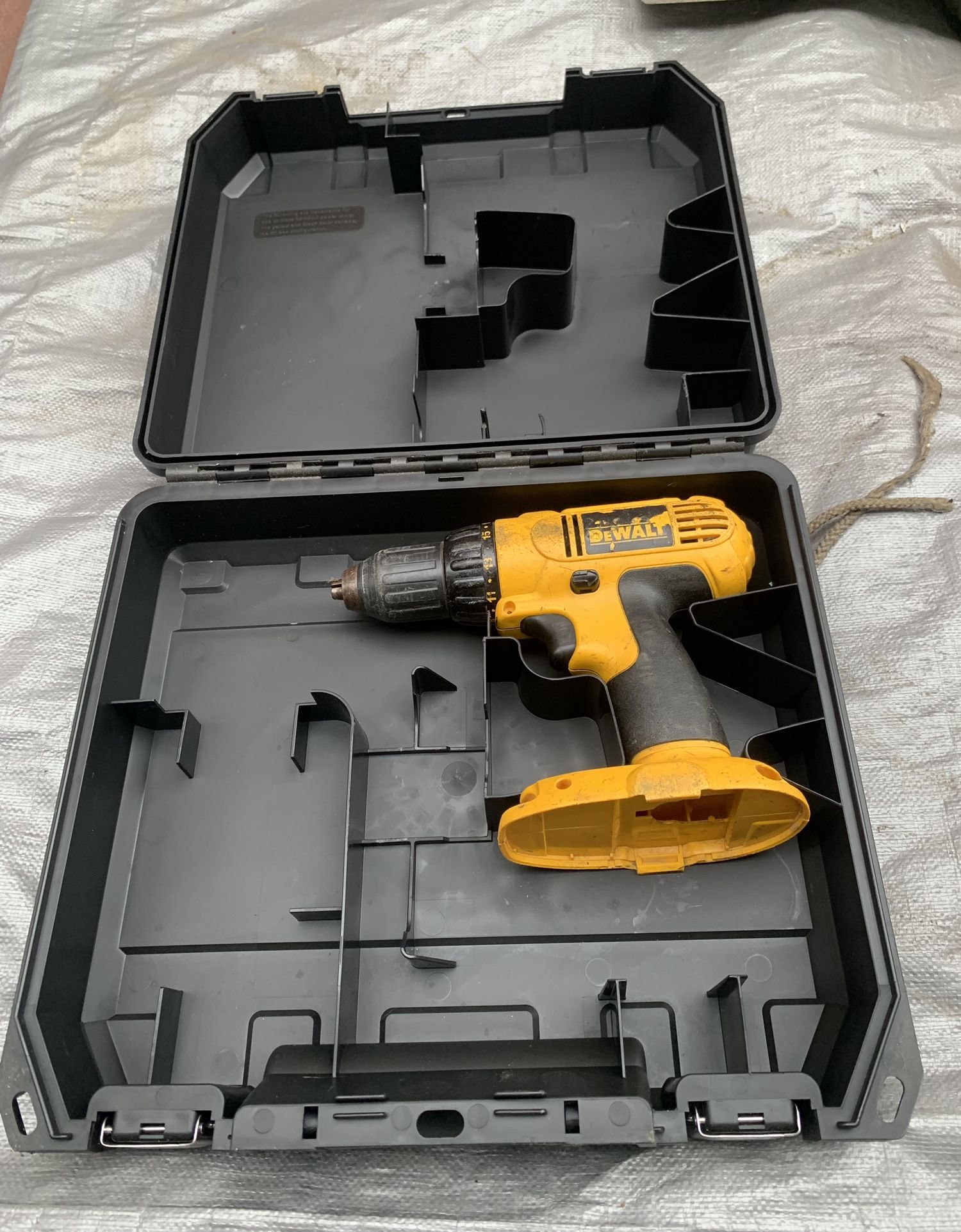 Dewalt 1/2 cordless drill with case no battery or charger included work