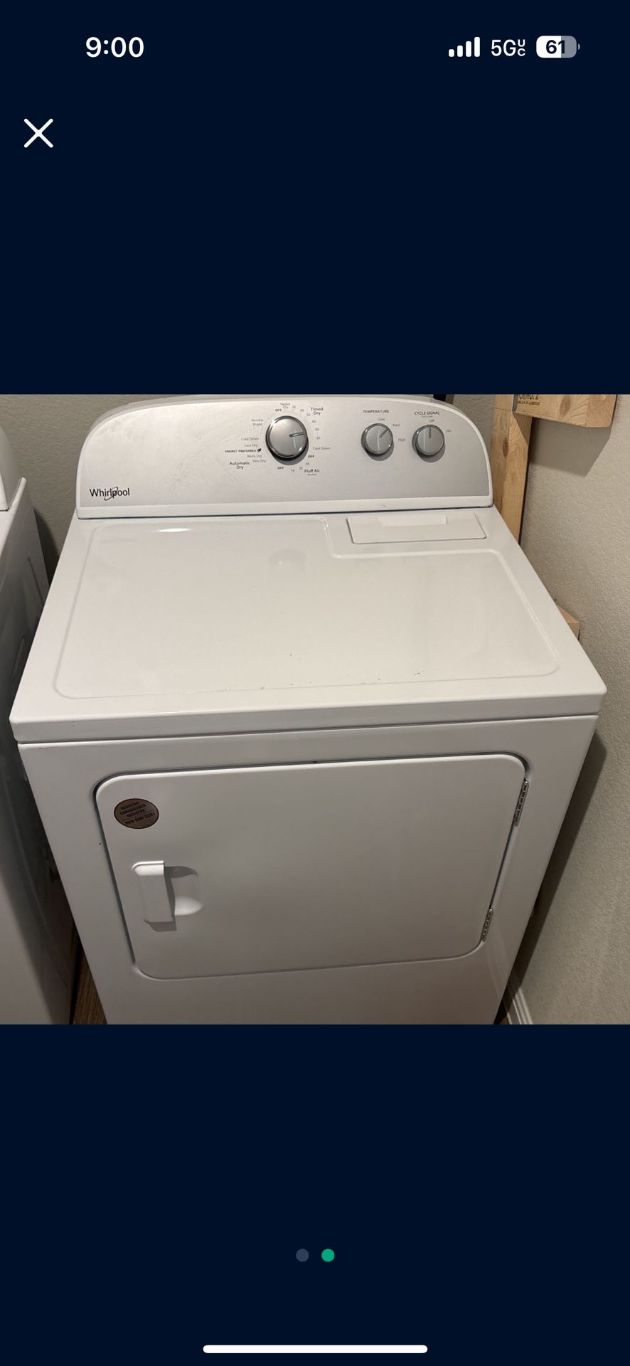 Whirlpool Electric Washer/Dryer Set