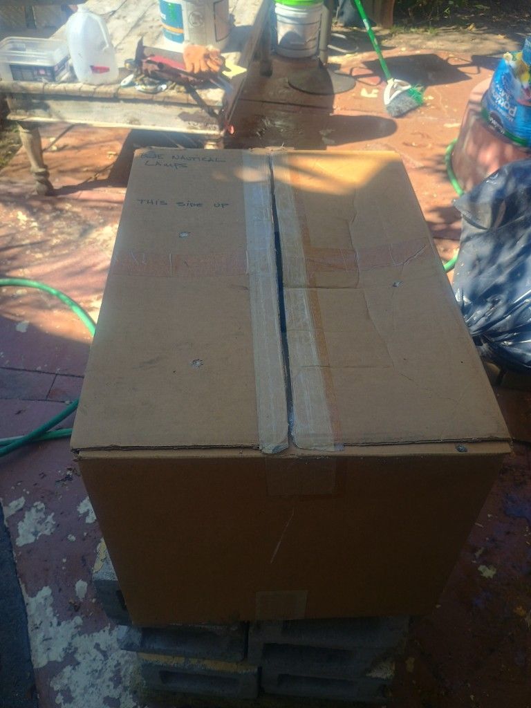 BLUE NAUTICAL LAMPS SET