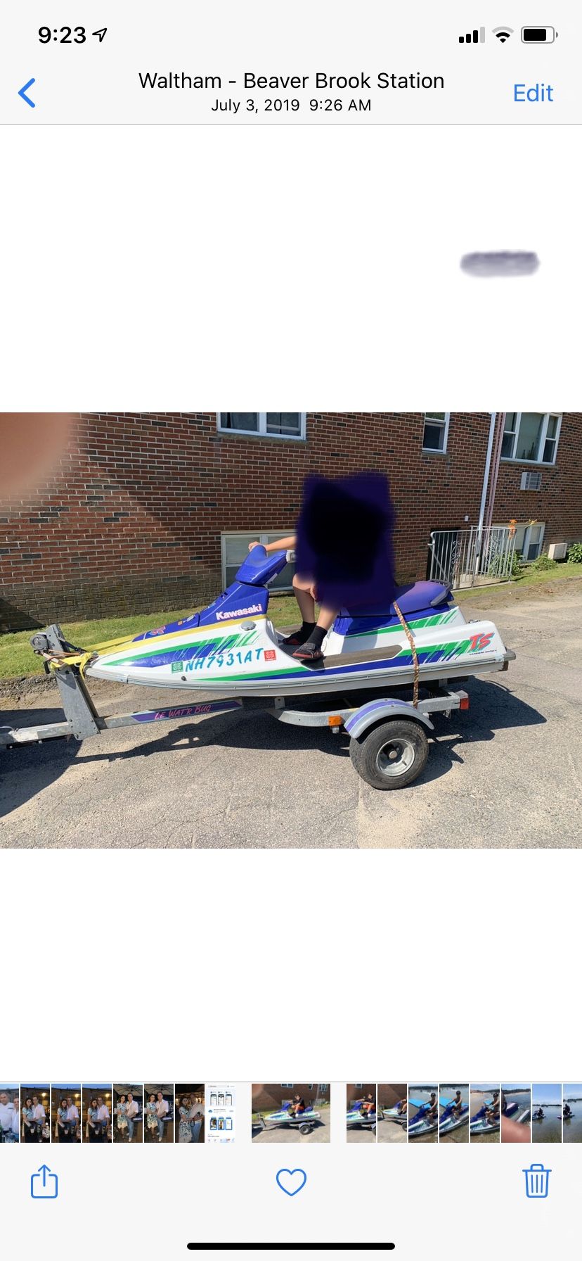 1993 Kawasaki TS 650 Jet Ski