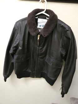 Brand New Defense Logistics Leather Jacket