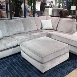 Brand New/ Gray Sectional, Seccional, Couch// Delivery Available 