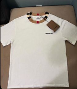 Authentic Burberry White Tee - New With Tags