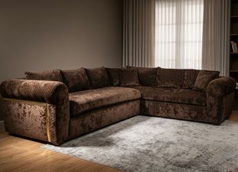 Custom Designer L - Shape Luxury Couch | 100% Down Feather-Filled