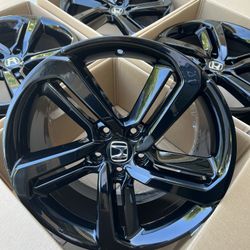 Honda Accord Sport Rims 19” Original OEM Factory Wheels Rines Para Honda Civic Honda Accord Honda CRV New Gloss Black Powder Coated 