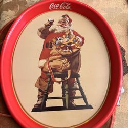 Coca Cola Christmas Metal Trays