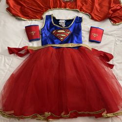 Supergirl Halloween Costume Size:M Kids